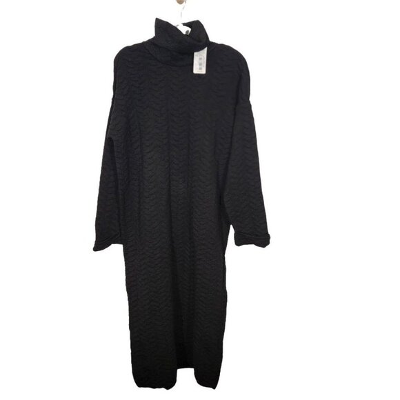 Bym Fashion Sweaters - NWT Bym Fashion Turtleneck Sweater Midi Dress in Black
